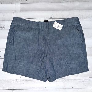 JCrew Factory Women’s 5” short, size 12 chambray
